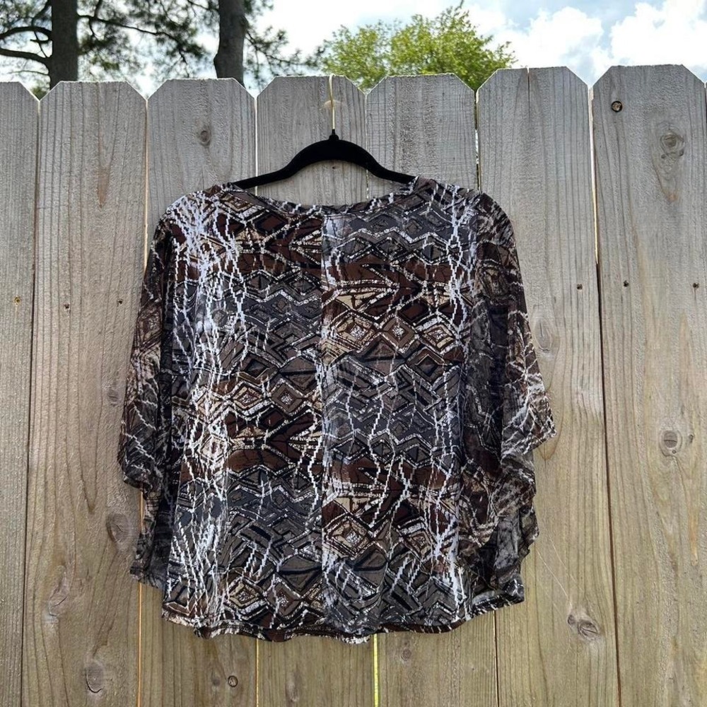 Fairy boho top with mesh sleeves from honestee size medium spring summer‎
